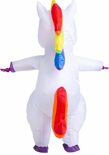 Inflatable Costume Unicorn Full Body Unicorn Air Blow-up Deluxe Halloween Costume - Adult Size (MULTIPLE COLOURS)