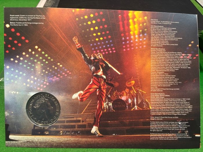Queen Live 5 Pound Coin Royal Mint BU