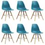 7 Piece Dining Set Plastic Turquoise Image 8