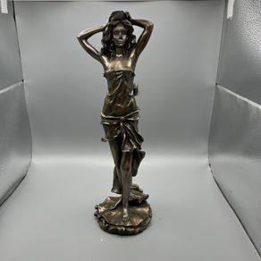 Mighty Aphrodite Grecian Goddess Resin Statue Figurine - Bronze Effect