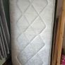 Solid Single Bed and Mattress Image 4