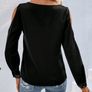 SHEIN Contrast Sequin Cold Shoulder Blouse. Size 16. New Image 2
