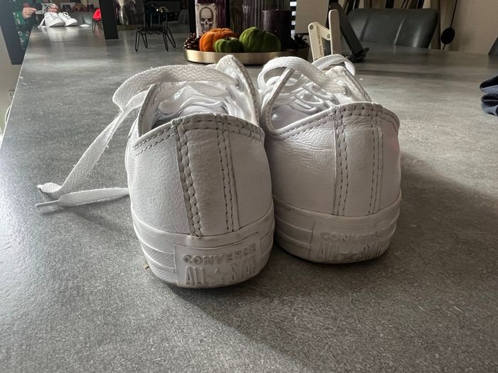White leather converse