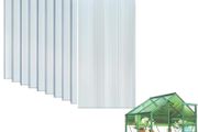 14 Pcs Polycarbonate Greenhouse Panels, 4mm | 10.25m | Double Wall Panels |121x60.5cm | Twin-Wall Panels, Polycarbonate Sheet for All Weather Outdoor Garden and Greenhouse Covering