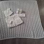 Handmade complete baby christening set Image 2