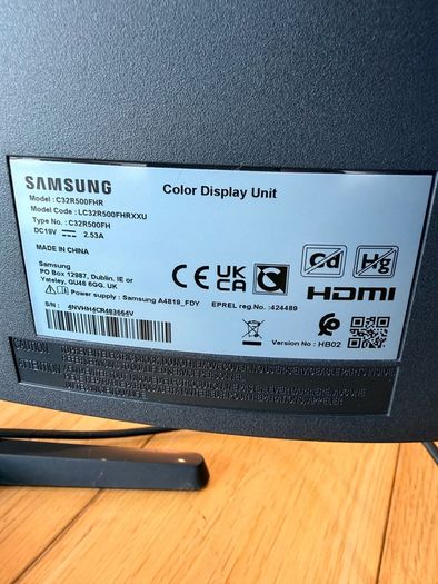 Samsung 32" Curved Monitor