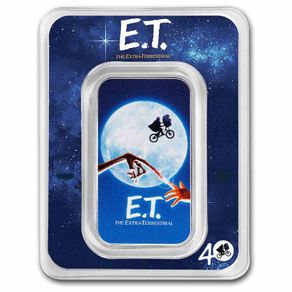 Niue 2022 E.T. coloured - 40th Anniversary 1 oz Silver Movie Poster Coin Slab