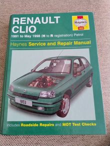 Haynes Renault Clio service and repair manual hardback FREE STANDARD POSTAGE INCLUDED