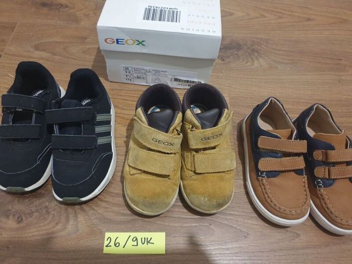 boys shoes 26/ 9uk geox adidas