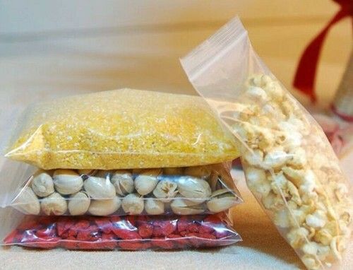 Clear Resealable Zip Lock Plastic Bags 100pcs Medium Sizes