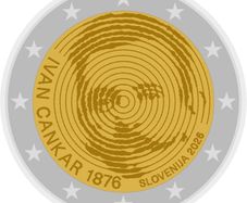 Slovenia 2 Euro Commemorative Coin 2026 - 150th Anniversary of the Birth of Ivan Cankar. UNCIRCULATED.