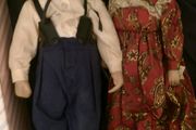 Nana and Grandad porcelain dolls