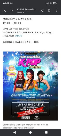 k pop demon hunters 3 tickets for may 4th