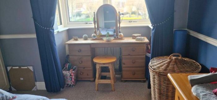 Dressing Table, mirror and stool