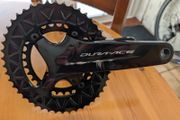 crankset r9100 absolute black chainrings