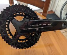 crankset r9100 absolute black chainrings