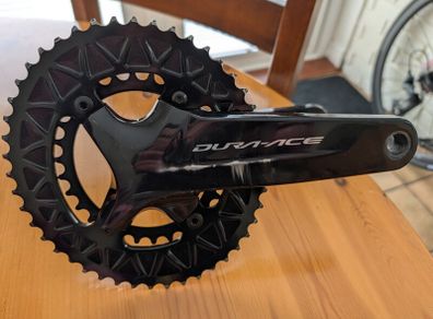 crankset r9100 absolute black chainrings