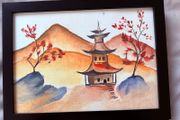 Watercolour original painting- House on the Hill