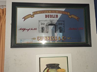 Antique Guinness Mirror