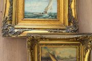 Antique paintings in gilt frame