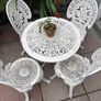 cast iron table and chairs Image 2