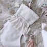 COTTON & SWEETS 5x Cotton Christmas Stockings and 2x Santa Toy Sack  - BOHO Image 3