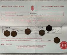 Phil Lynott of Thin Lizzy - Birth Certificate