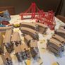 200-piece BRIO wooden train track and trains set Image 3