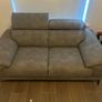 Grey 2 Seater Sofa, Swivel Chair & Matching Stools Image 4