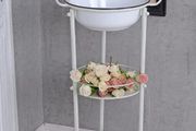 L'HOTEL PARIS' Washbasin Shabby Chic Washbasin Antique Enamel Vintage