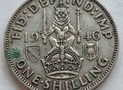 Great Britain Silver Shilling 1946 George VI KM# 853