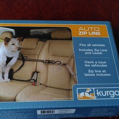 Dog car zip line/restraint