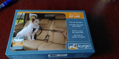 Dog car zip line/restraint