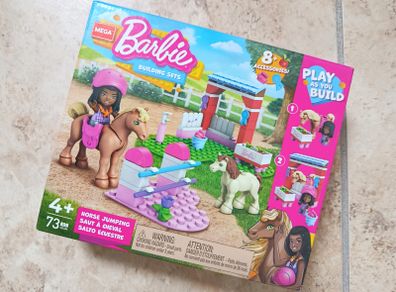 Barbie MEGA Building Sets 2021 Horse Jumping 73 pcs HDJ84 Compatible with LEGO