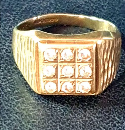 Vintage Gentlemans Gemset Ring
