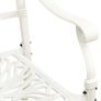 Garden Chairs 2 pcs Cast Aluminium White Image 4