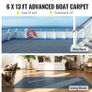 Marine Carpet 182.9x396.2 cm Boat Carpet Rugs Indoor Outdoor Rugs for Patio Deck Anti-Slide TPR Water-proof Back Cut Image 2
