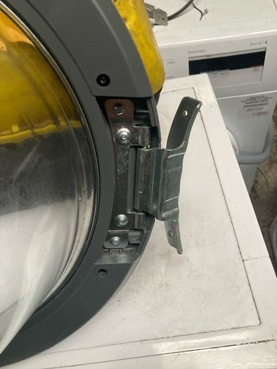 Silver Hotpoint Washing Machine Door