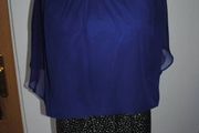 Jolie Moi blue/silver stunning party top size UK8/10 EUR36/38 Postage included