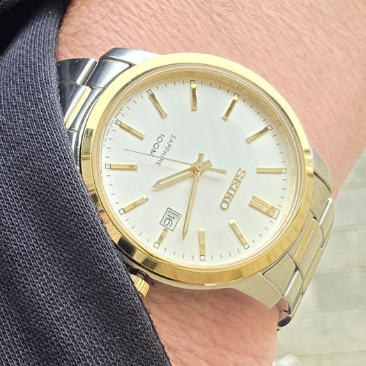 Seiko SGEH42P1 Sapphire Crystal Two-Tone Quartz