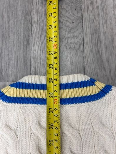 Lacoste Cable Knit Cricket Tennis Heavyweight Sleeveless Jumper Vest Mens XXL