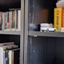 2 Tall Black Bookcases Very Good Condition Image 2