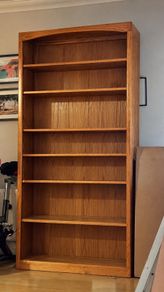 Tall Wooden Bookcase