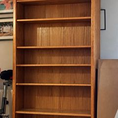 Tall Wooden Bookcase