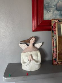polyresin angel figurine, "Angel Criva,"