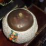 a 1930.barbola /clarice cliff harves bowl and cover Image 3