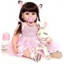Simulation 22 Inch 55cm Reborn Baby Dolls Soft Vinyl Silicone Lifelike Reborn Babies Blue Eyes Reborn Dolls Reborn Toddler Girl Boy Toy Gift (FREE POSTAGE) Image 4
