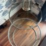 Set of 2 Glass & Chrome Nesting Tables Image 2