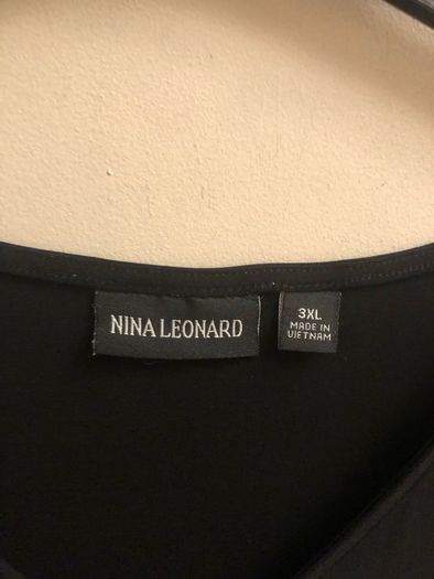 Nina Leonard shoulderless top (3XL)