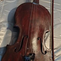 Antique Cremona violin as found